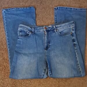 LC Lauren Conrad Women's Flare  Blue Jeans